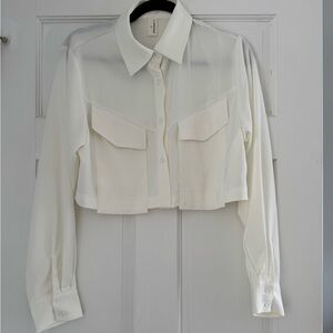 Commense White Button Down Shirt
